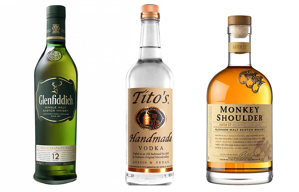 Tito's Vodka, Glenfiddich & Monkey Shoulder
